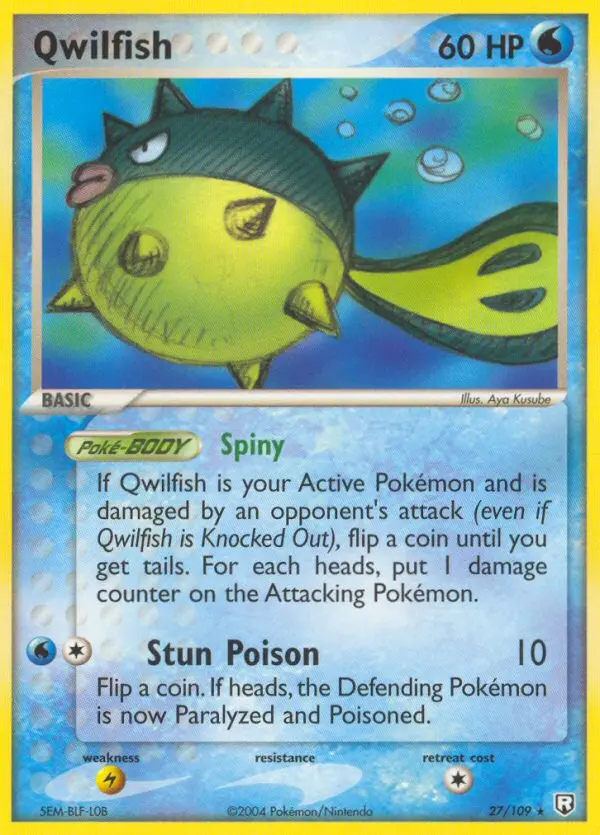 Qwilfish 27 — Team Rocket Returns 27, Normal finish