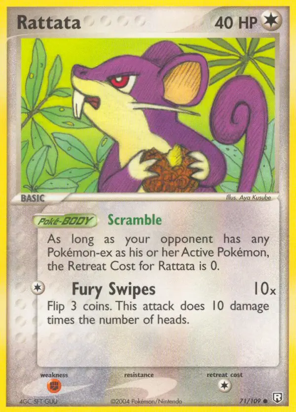 Rattata 71 — Team Rocket Returns 71, Normal finish