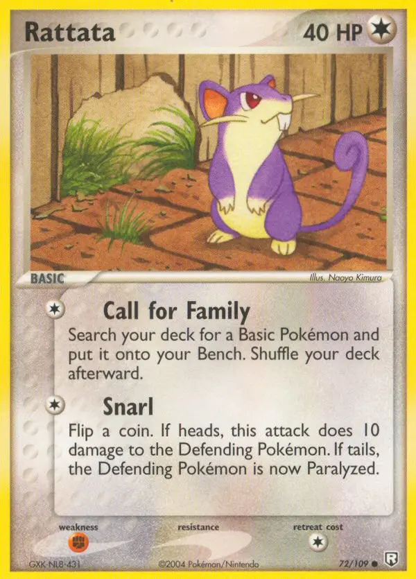 Rattata 72 — Team Rocket Returns 72, Normal finish
