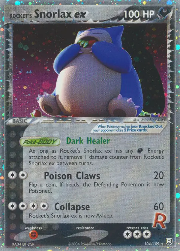 Rocket's Snorlax ex 104 — Team Rocket Returns 104, Holofoil finish