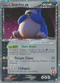 Rocket's Snorlax ex 104 — Team Rocket Returns
