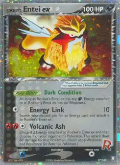 Rocket's Entei ex 97 — Team Rocket Returns