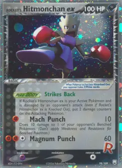 Rocket's Hitmonchan ex 98 — Team Rocket Returns