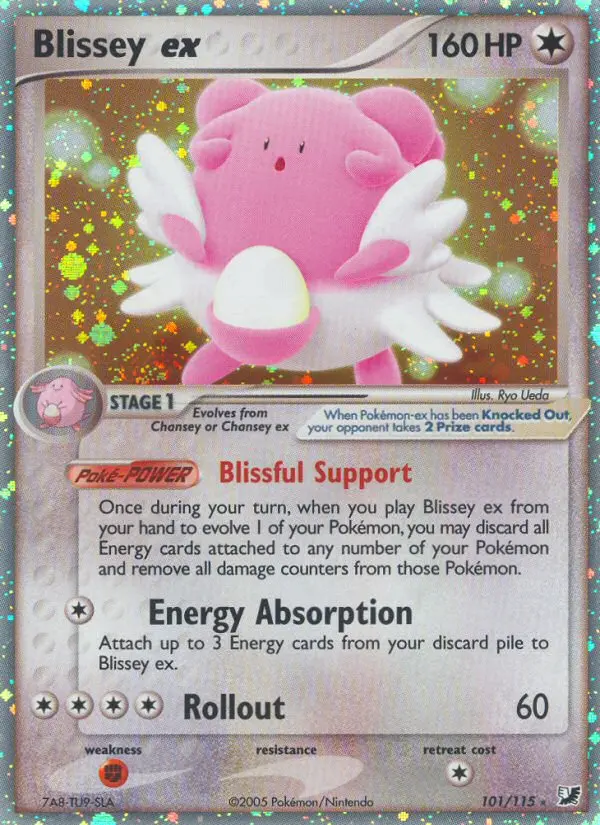 Blissey ex 101 card from Unseen Forces
