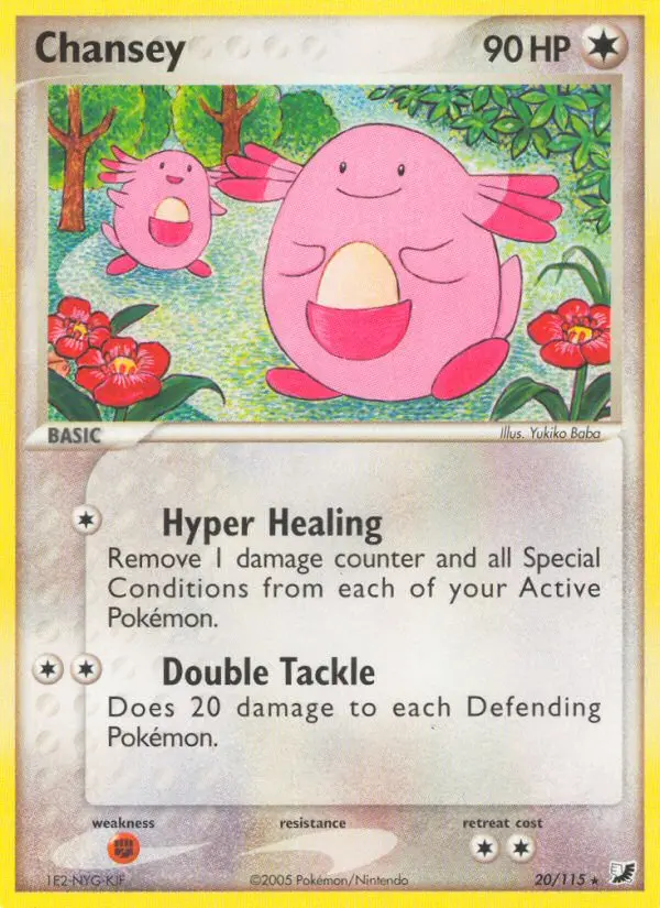 Chansey 20 card from Unseen Forces