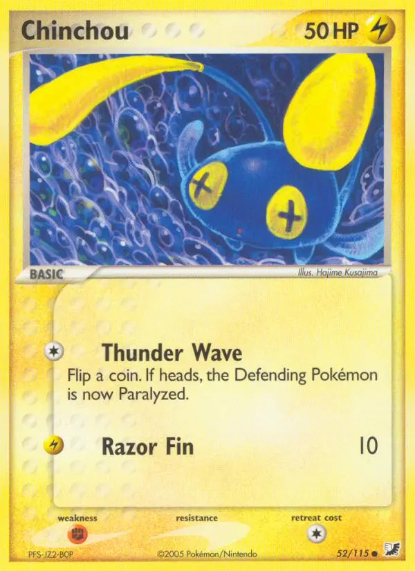 Chinchou 52 — Unseen Forces 52, Normal finish