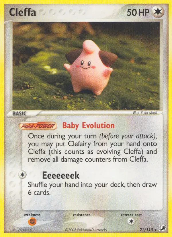 Cleffa 21 card from Unseen Forces