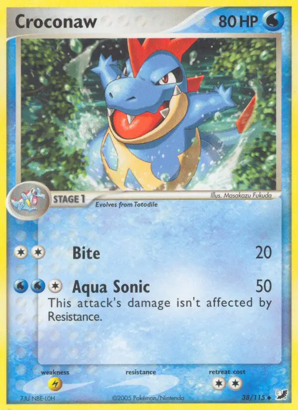 Croconaw 38 card from Unseen Forces