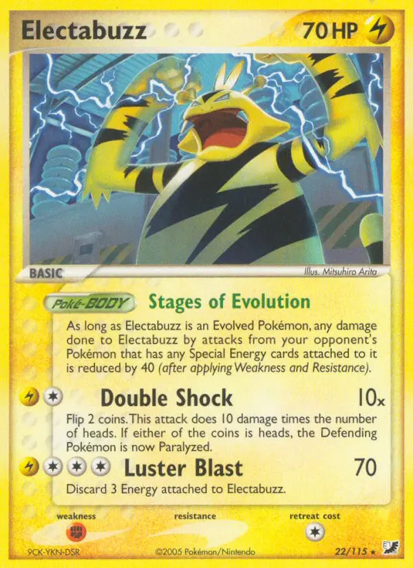 Electabuzz 22 card from Unseen Forces