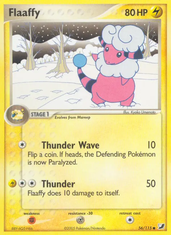 Flaaffy 56 card from Unseen Forces