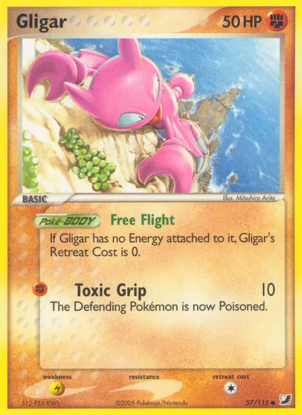 Gligar 57 card from Unseen Forces