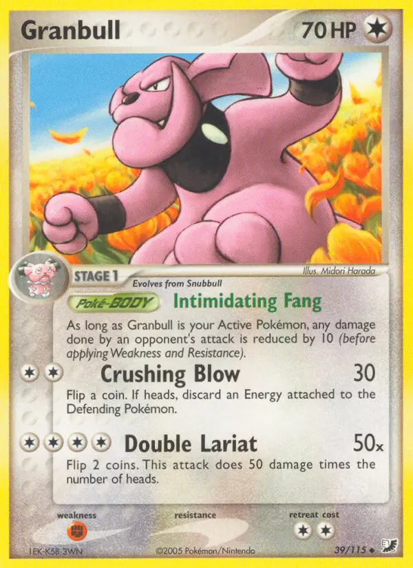 Granbull 39 card from Unseen Forces