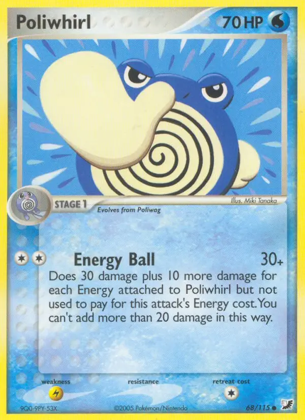 Poliwhirl 68 card from Unseen Forces