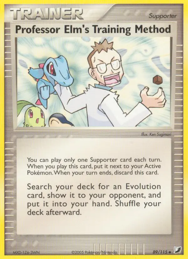 Professor Elm's Training Method 89 card from Unseen Forces