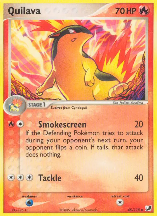 Quilava 45 card from Unseen Forces