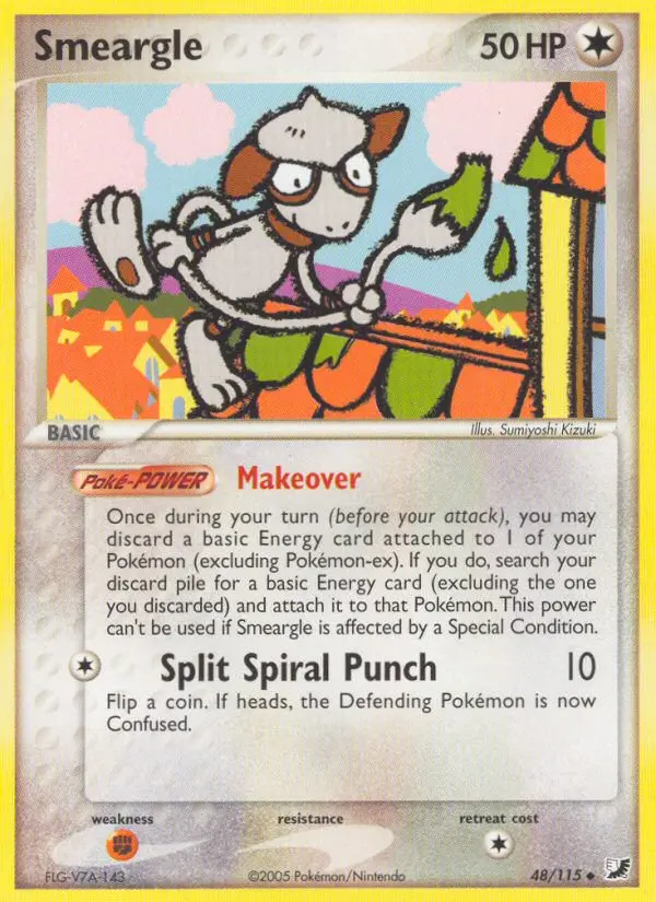 Smeargle 48 card from Unseen Forces