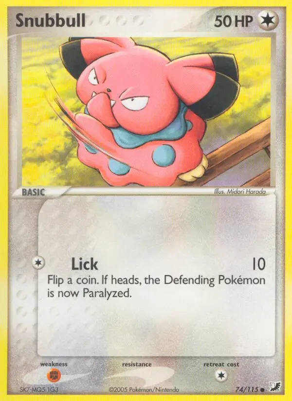 Snubbull 74 card from Unseen Forces