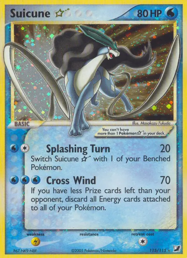 Suicune ★ 115 — the most expensive Suicune card