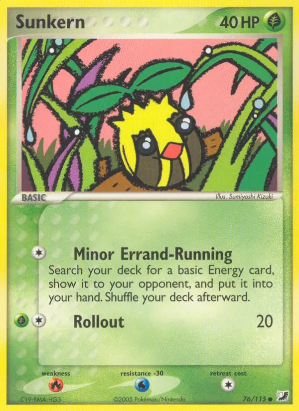 Sunkern 76 card from Unseen Forces