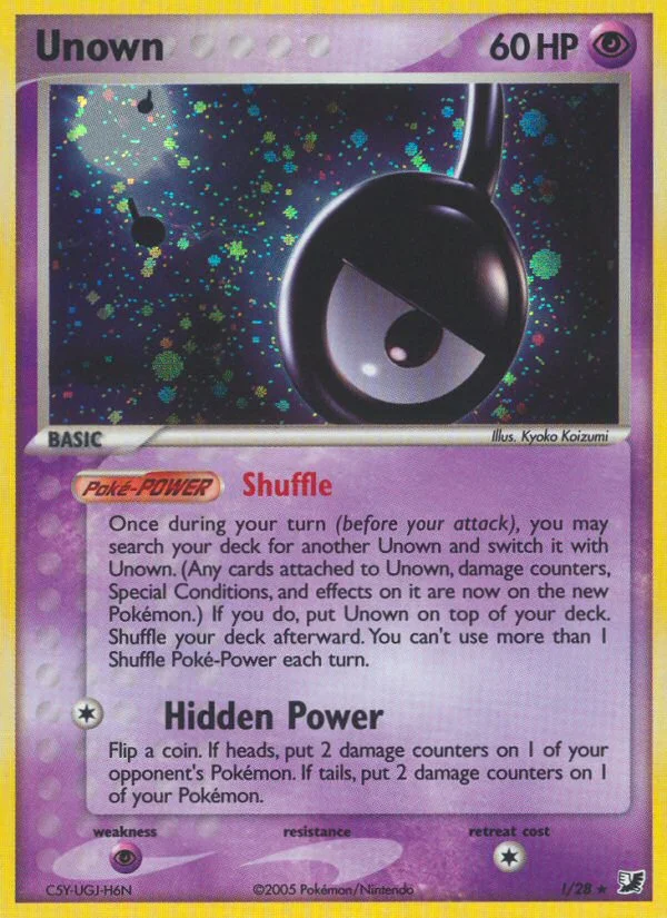 Unown ! — Unseen Forces !, Holofoil finish