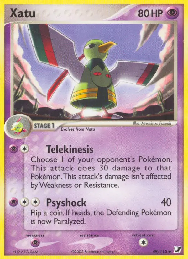 Xatu 49 card from Unseen Forces