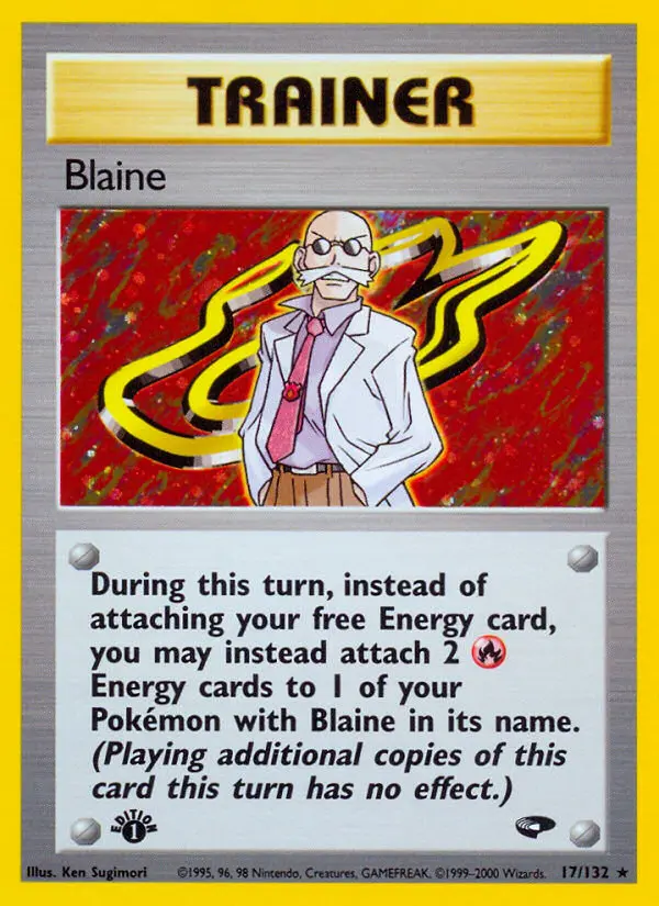 Blaine 17 — Gym Challenge 17, 1st Edition Holofoil finish