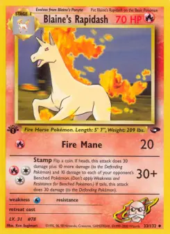 Blaine's Rapidash — Gym Challenge #33