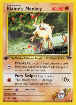 Blaine's Mankey — Gym Challenge #63