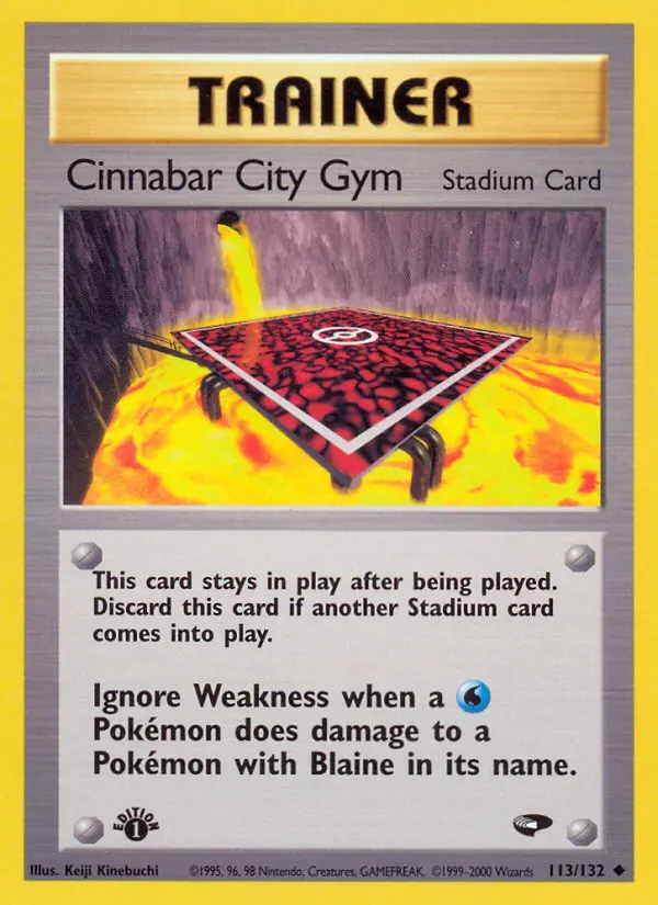 Cinnabar City Gym 113 — Gym Challenge 113, 1st Edition finish