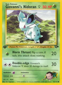 Giovanni's Nidoran ♀ 75 — Gym Challenge
