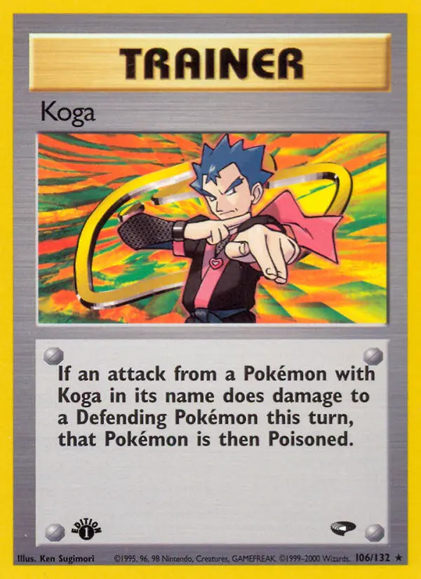 Koga 106 card from Gym Challenge