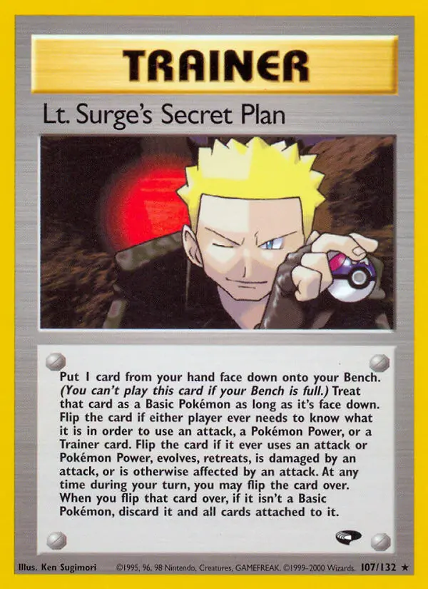 Lt. Surge's Secret Plan 107 — Gym Challenge 107, 1st Edition finish