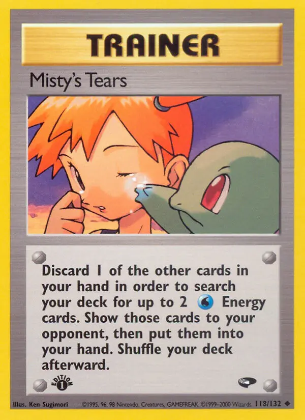 Misty's Tears 118 card from Gym Challenge