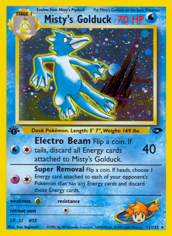 Misty's Golduck 12 — the most expensive Golduck card