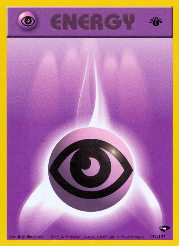 Psychic Energy 131 card from Gym Challenge