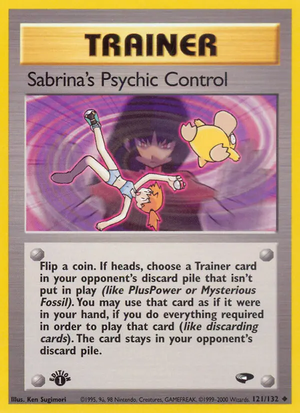 Sabrina's Psychic Control 121 — Gym Challenge 121, 1st Edition finish