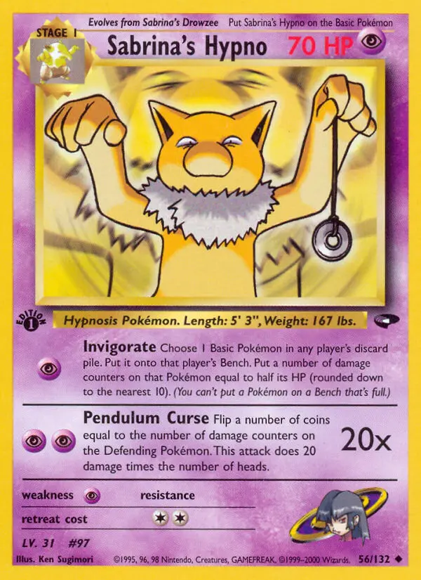 Sabrina's Hypno 56 — Gym Challenge 56, 1st Edition finish