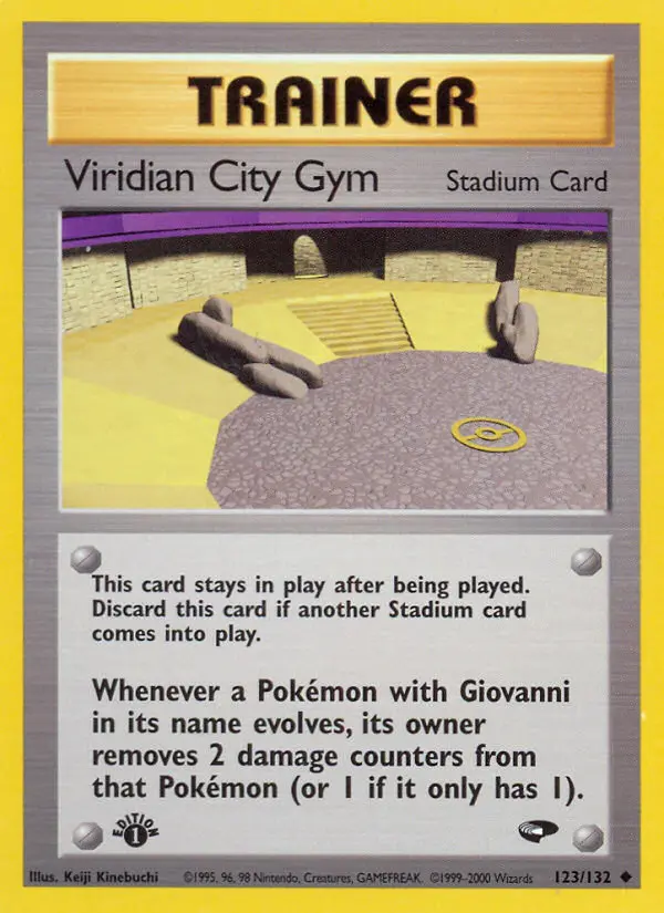 Viridian City Gym 123 — Gym Challenge 123, 1st Edition finish