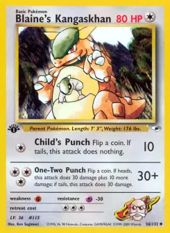 Blaine's Kangaskhan — Gym Heroes #36
