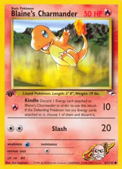 Blaine's Charmander — Gym Heroes #61