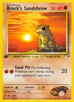 Brock's Sandshrew — Gym Heroes #72