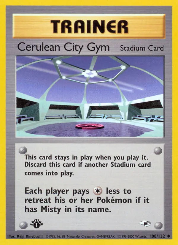 Cerulean City Gym 108 — Gym Heroes 108, 1st Edition finish