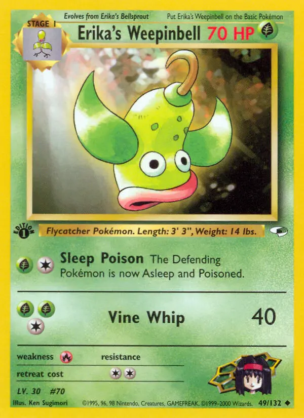 Erika's Weepinbell 49 — Gym Heroes 49, 1st Edition finish