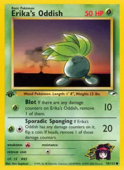 Erika's Oddish — Gym Heroes #78