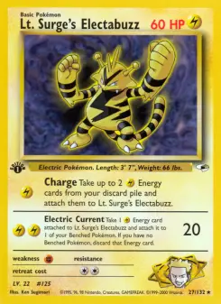 Lt. Surge's Electabuzz — Gym Heroes #27
