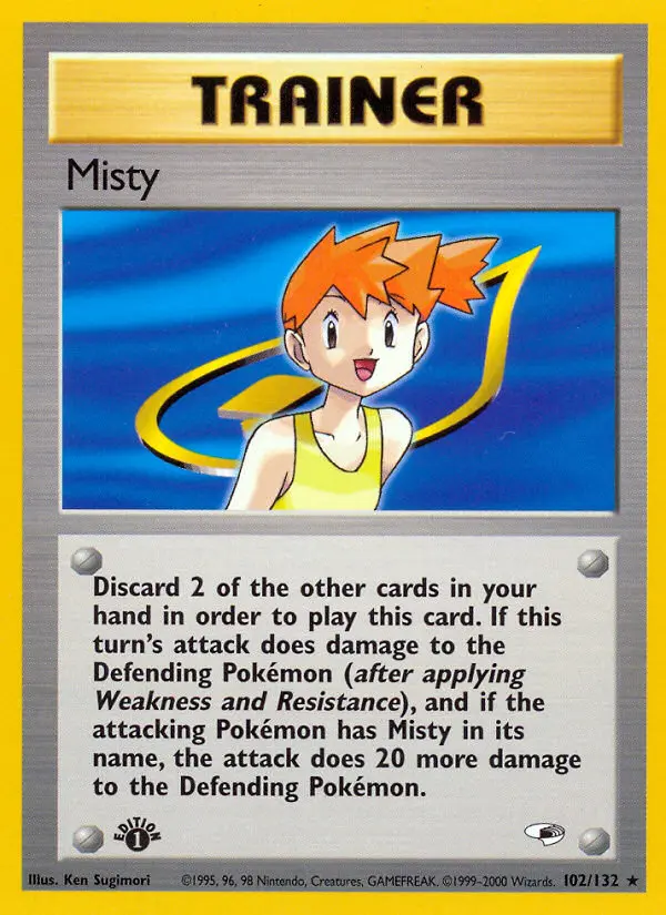 Misty 102 — Gym Heroes 102, 1st Edition finish