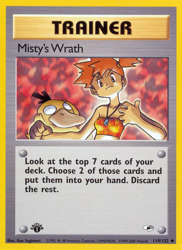 Misty's Wrath 114 — Gym Heroes 114, 1st Edition finish