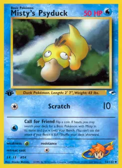 Misty's Psyduck — Gym Heroes #54