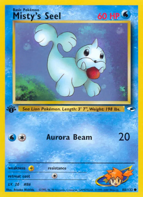 Misty's Seel 88 — Gym Heroes 88, 1st Edition finish