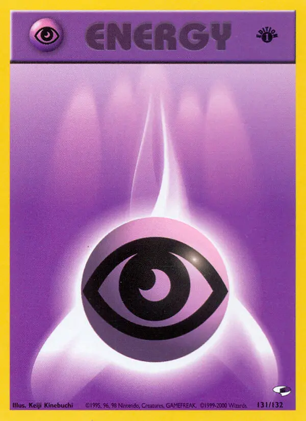 Psychic Energy 131 — Gym Heroes 131, 1st Edition finish